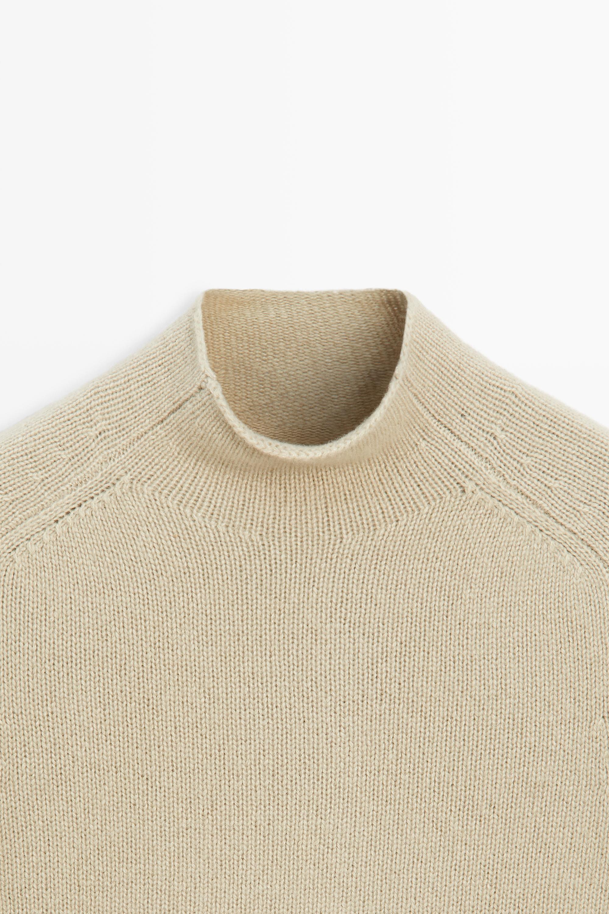 100% Cashmere Mock Turtleneck Sweater